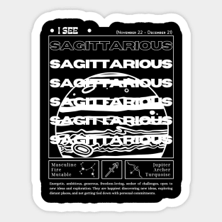 Sagittarius zodiac sign Sticker